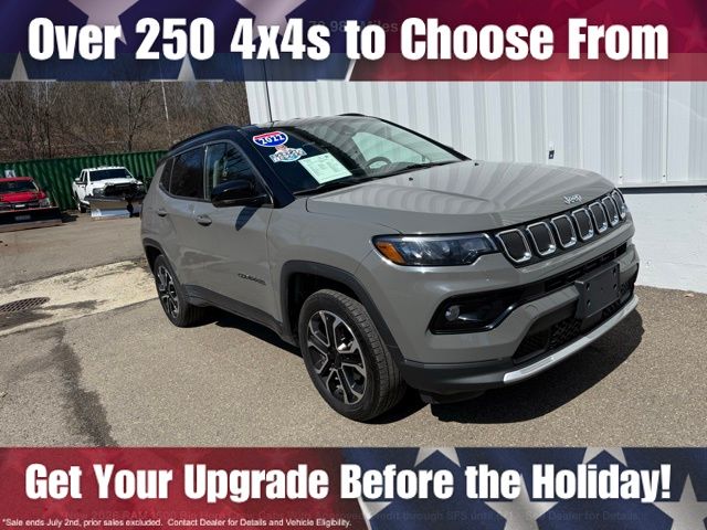 Used 2022 Jeep Compass Limited with VIN 3C4NJDCB9NT232226 for sale in Cobleskill, NY