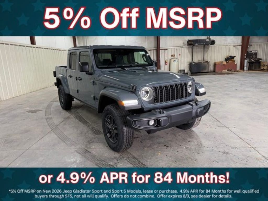 New 2026 Jeep Gladiator Sport S Pickup