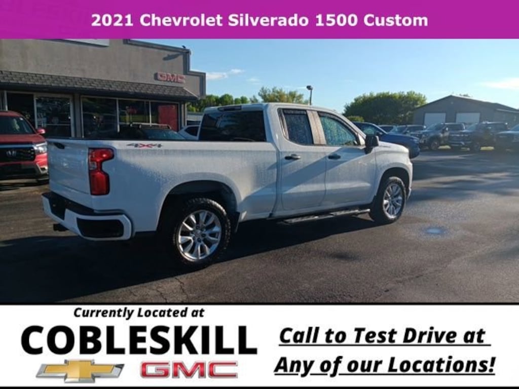 Used 2021 Chevrolet Silverado 1500 Custom Truck Double Cab