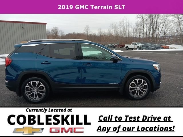 Used 2019 GMC Terrain SLT with VIN 3GKALVEXXKL375029 for sale in Cobleskill, NY
