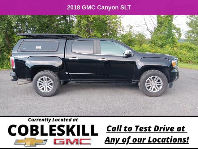 Used 2018 GMC Canyon SLT with VIN 1GTP6DE1XJ1235930 for sale in Cobleskill, NY