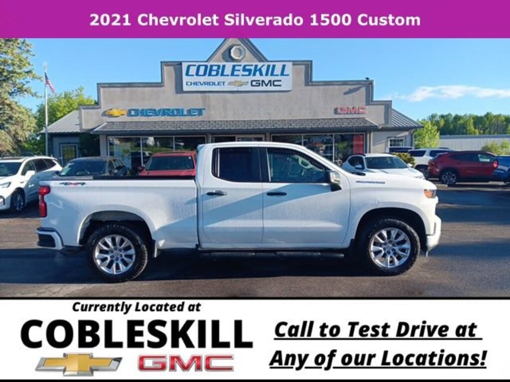 Used 2021 Chevrolet Silverado 1500 Custom Truck Double Cab
