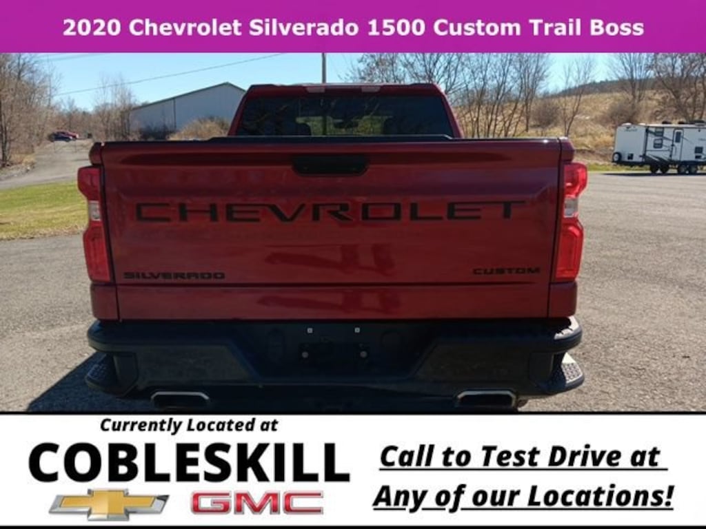 Used 2020 Chevrolet Silverado 1500 Custom Trail Boss Truck Double Cab