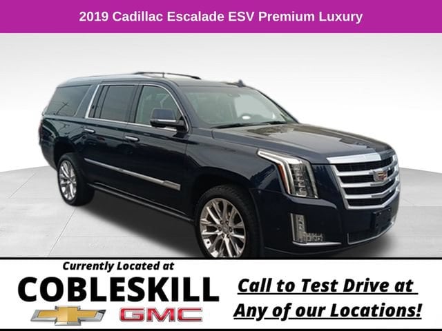 Dark Adriatic Blue Metallic 2019 Cadillac Escalade ESV SUV / Crossover Four-Wheel Drive Automatic