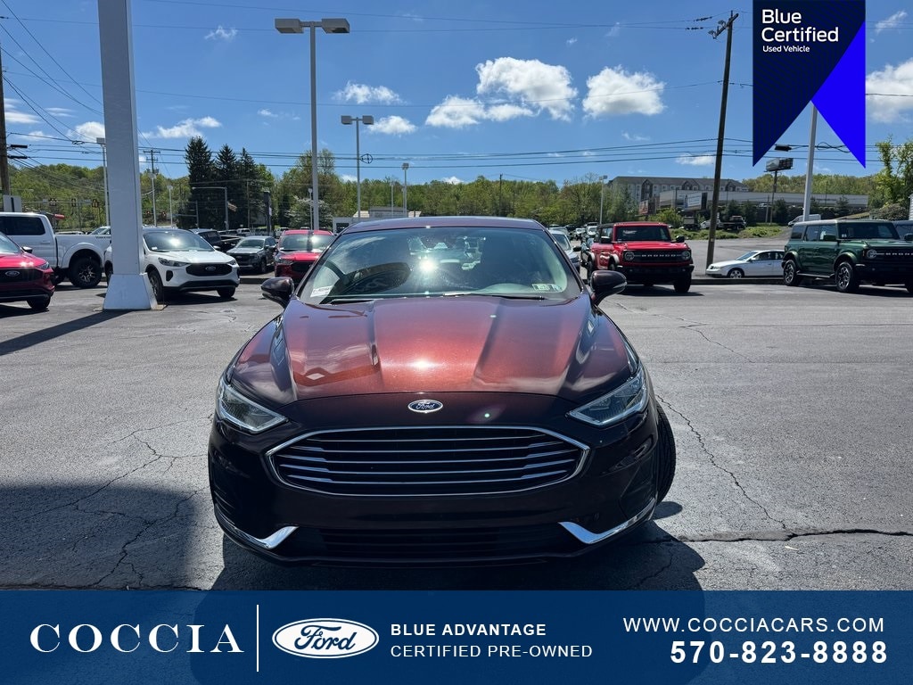 Certified 2019 Ford Fusion SEL with VIN 3FA6P0CDXKR224681 for sale in Wilkes Barre, PA