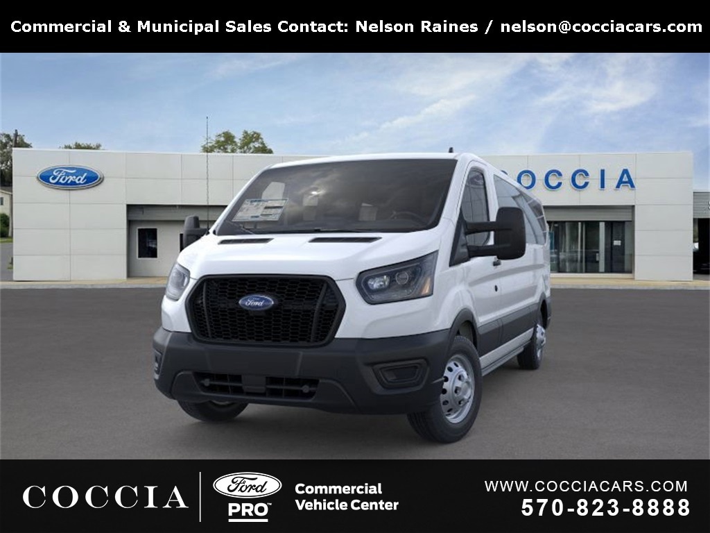New 2025 Ford Transit Commercial Passenger Van XL Wagon Low Roof Van