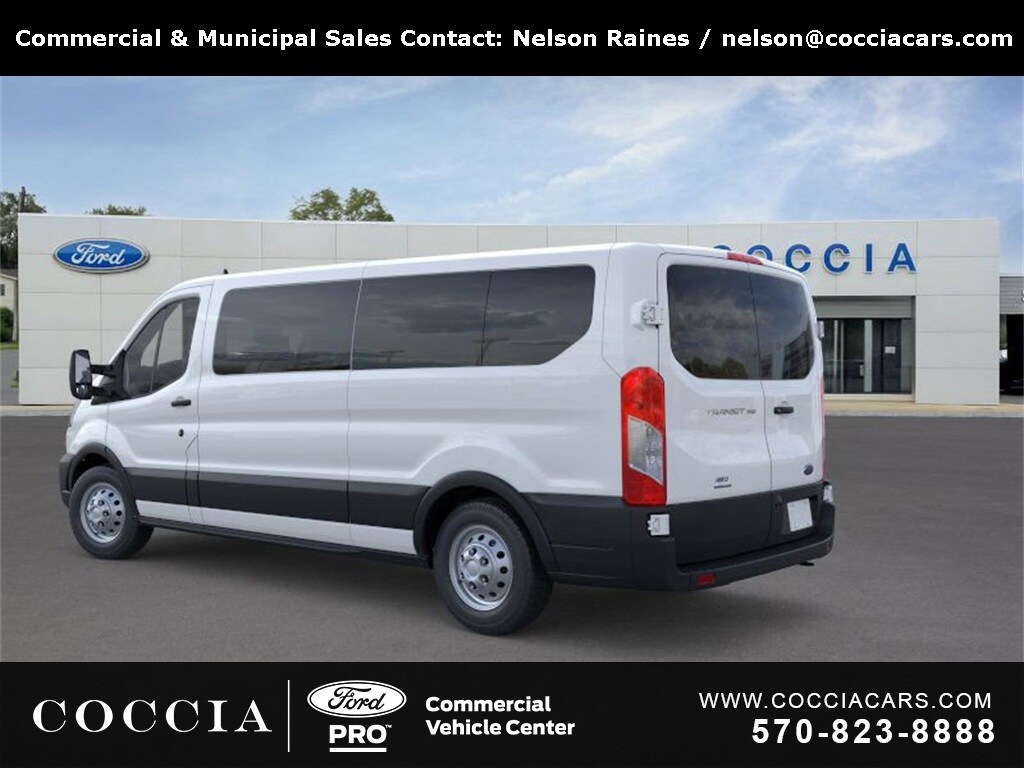 New 2025 Ford Transit Commercial Passenger Van XL Wagon Low Roof Van