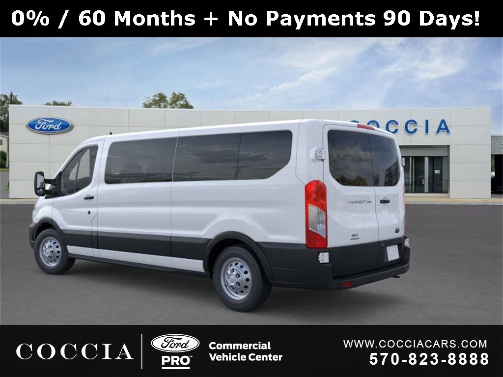 New 2025 Ford Transit Commercial Passenger Van XL Wagon Low Roof Van