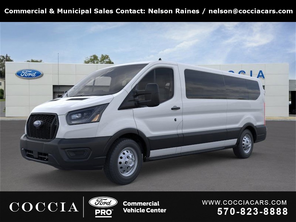 New 2025 Ford Transit Commercial Passenger Van XL Wagon Low Roof Van