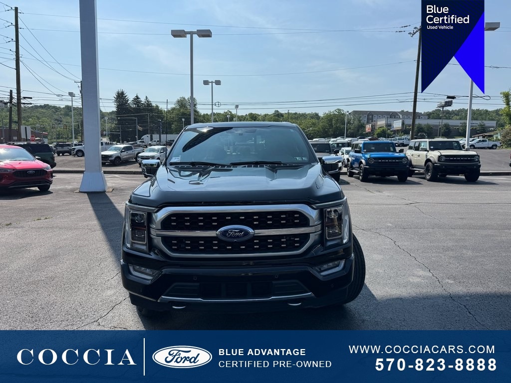 Certified 2022 Ford F-150 Platinum with VIN 1FTFW1ED1NFB17682 for sale in Wilkes Barre, PA