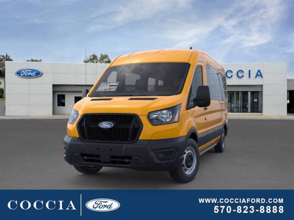 New 2026 Ford Transit Commercial Passenger Van XL Wagon Medium Roof Van