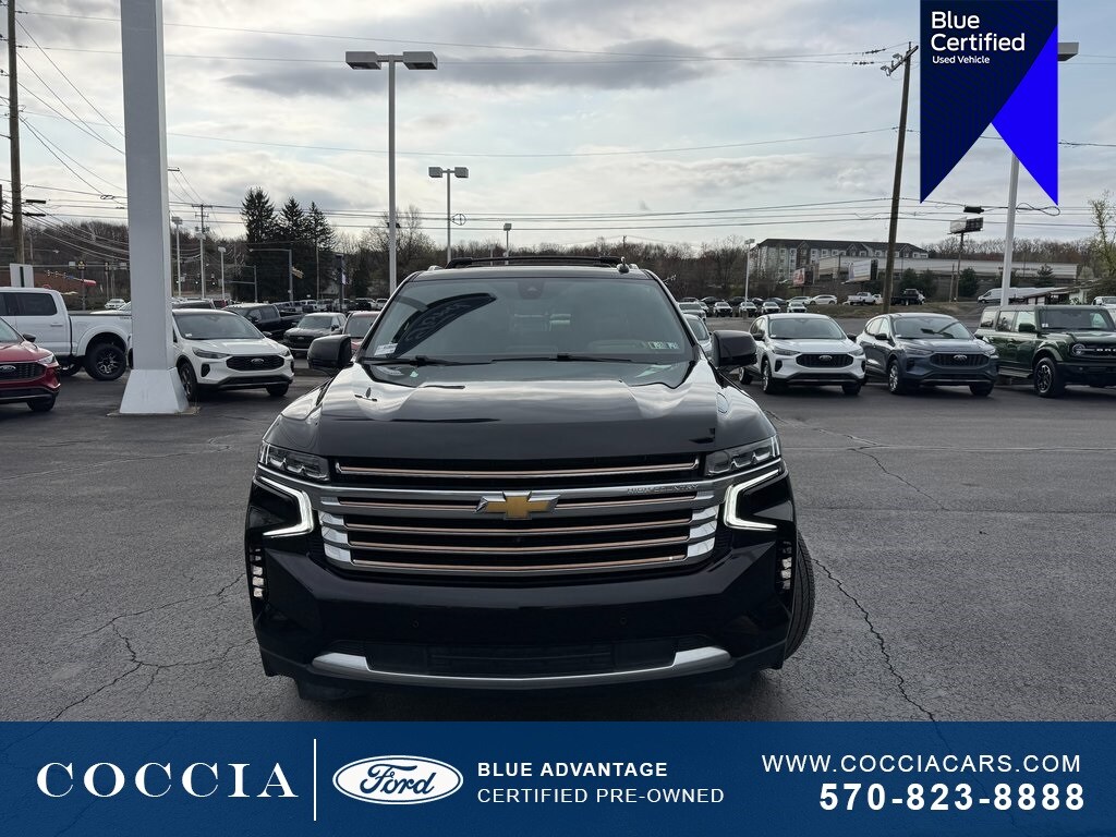 Certified 2022 Chevrolet Suburban High Country with VIN 1GNSKGKL9NR338526 for sale in Wilkes Barre, PA