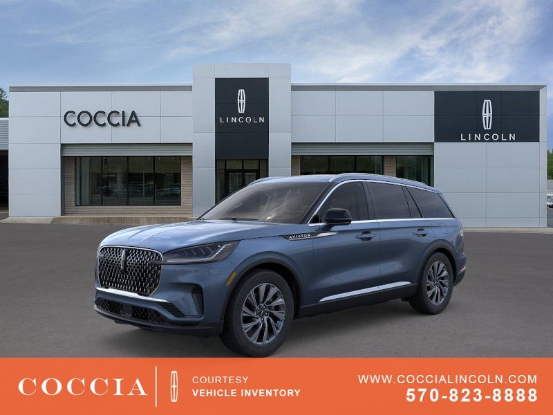 Whisper Blue Metallic Clearcoat 2026 Lincoln Aviator SUV / Crossover All-Wheel Drive Automatic