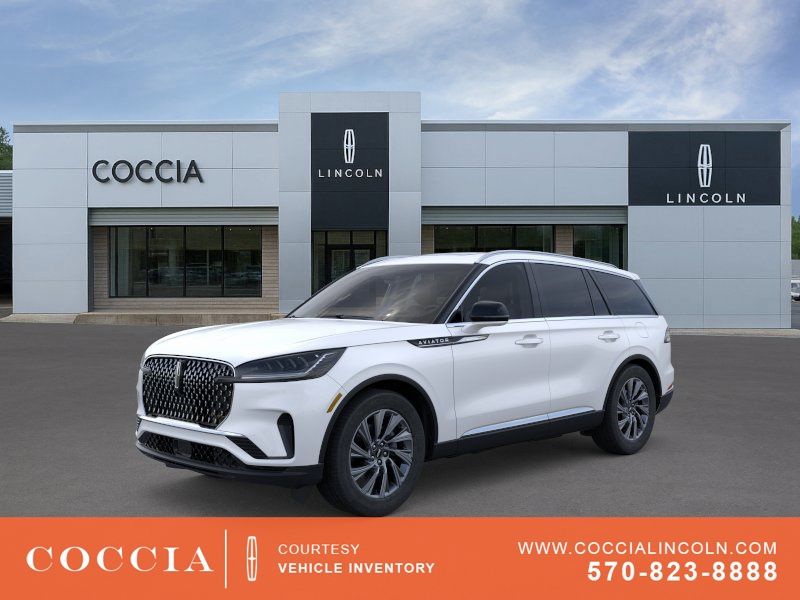Pristine White Metallic Tri-Coat 2026 Lincoln Aviator SUV / Crossover All-Wheel Drive Automatic