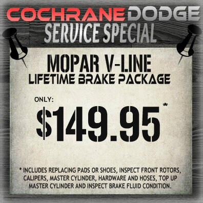 Service Specials Cochrane Dodge Jeep Ram