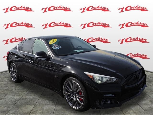 Used 2017 INFINITI Q50 Red Sport with VIN JN1FV7AR5HM872036 for sale in Wexford, PA