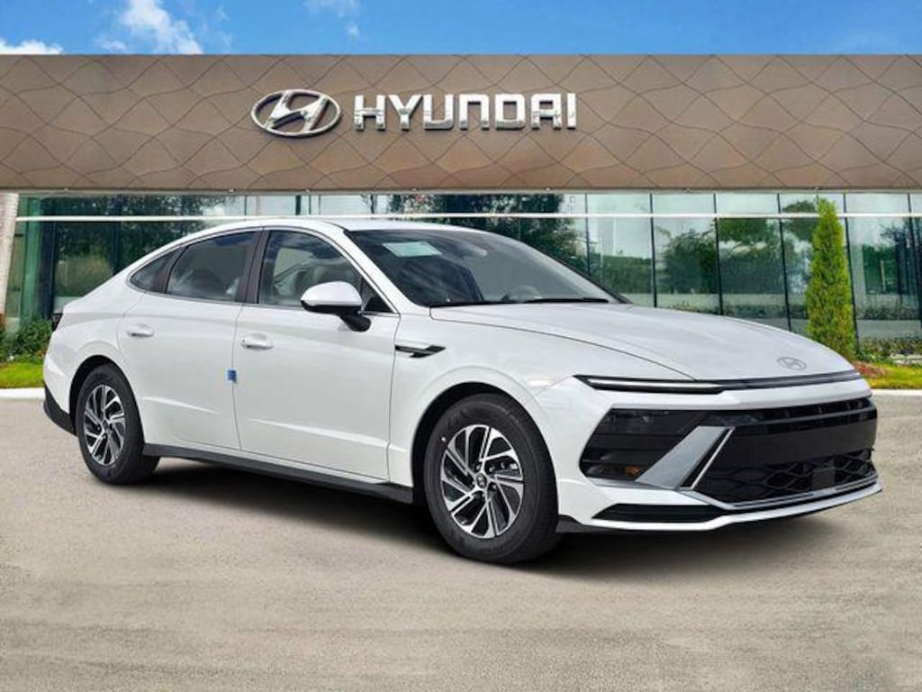 New 2026 Hyundai Sonata Hybrid Blue Sedan