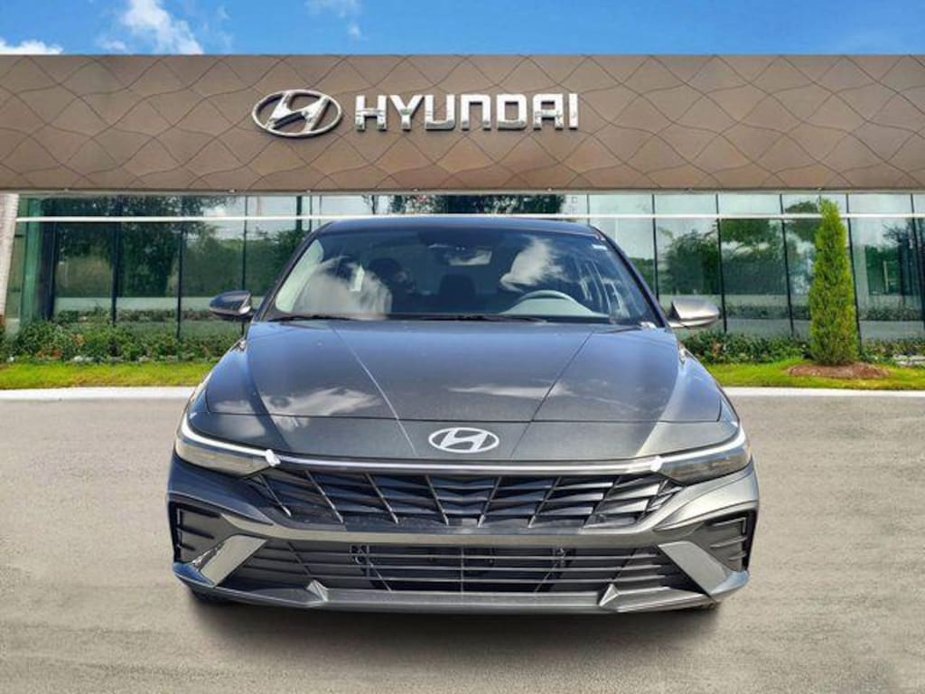 New 2026 Hyundai Elantra Hybrid Blue Sedan