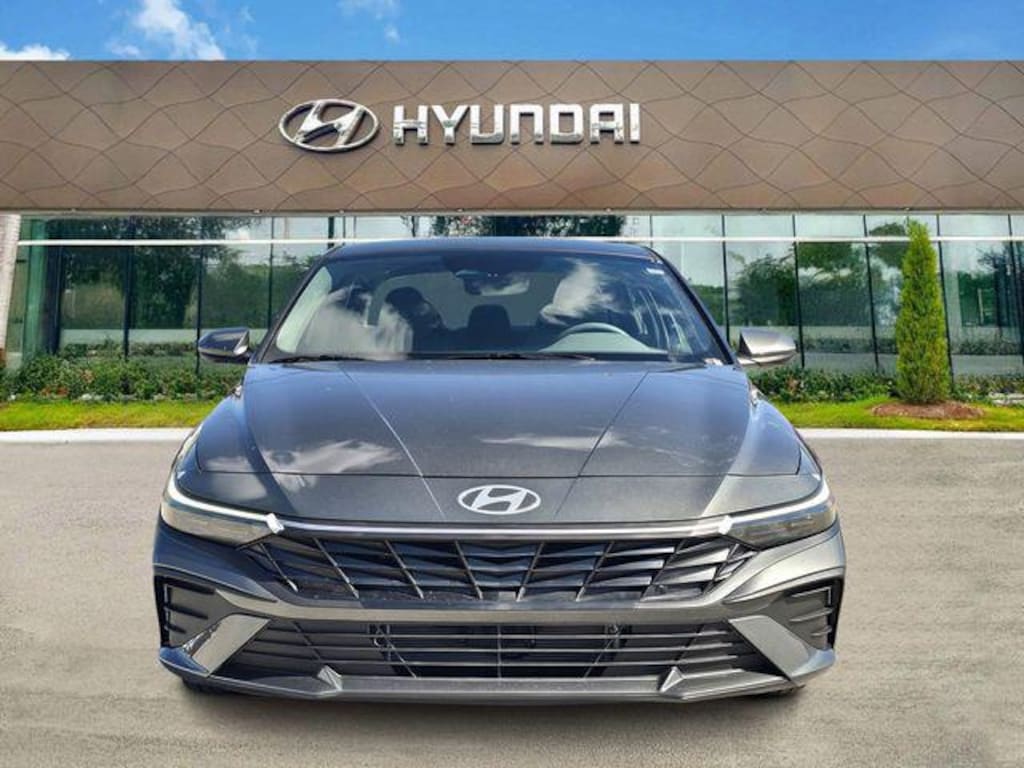 New 2026 Hyundai Elantra Hybrid Blue Sedan