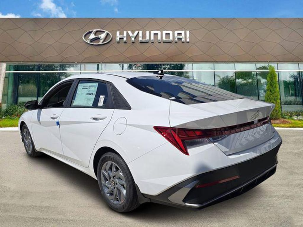 New 2026 Hyundai Elantra Hybrid Blue Sedan