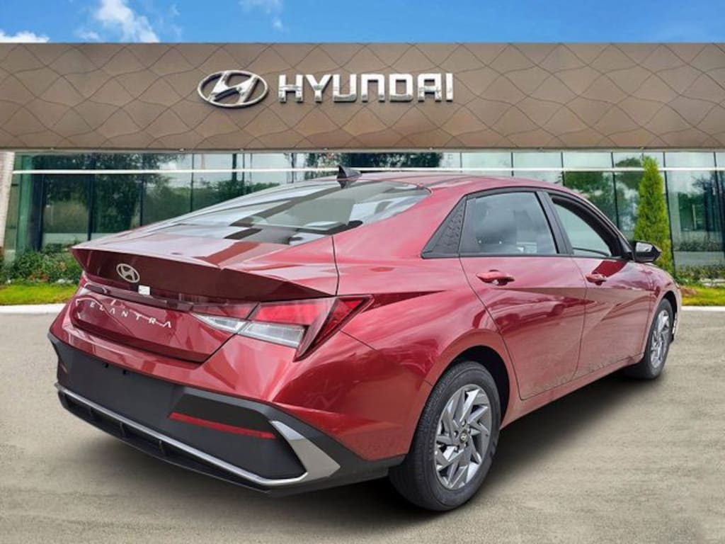 Certified 2026 Hyundai Elantra Hybrid Blue Sedan