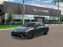 2026 Hyundai Elantra Hybrid Blue Sedan