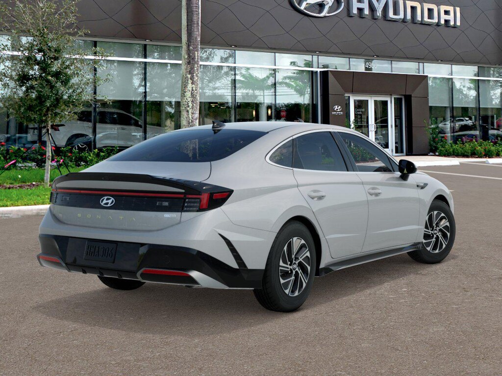 New 2026 Hyundai Sonata Hybrid Blue Sedan