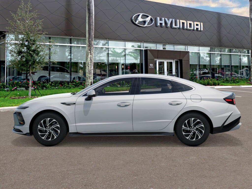 New 2026 Hyundai Sonata Hybrid Blue Sedan