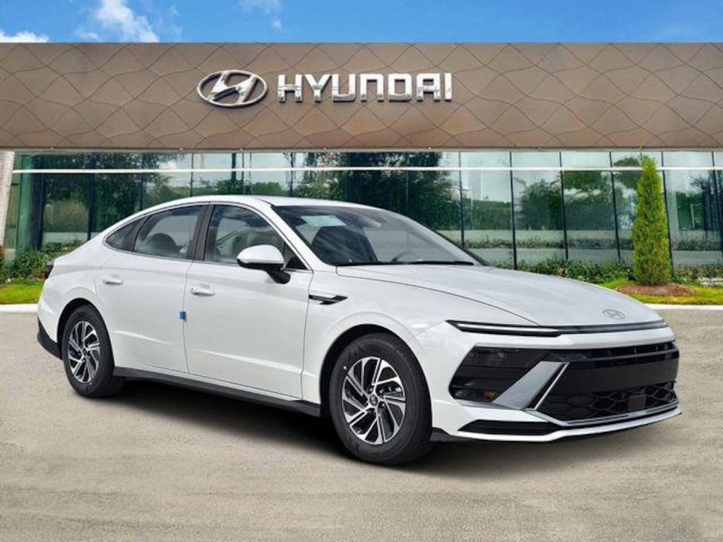 New 2026 Hyundai Sonata Hybrid Blue Sedan