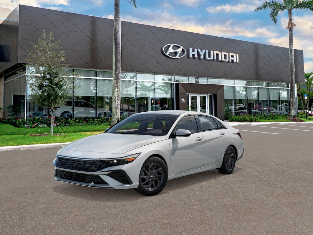 New 2026 Hyundai Elantra HEV Blue Sedan