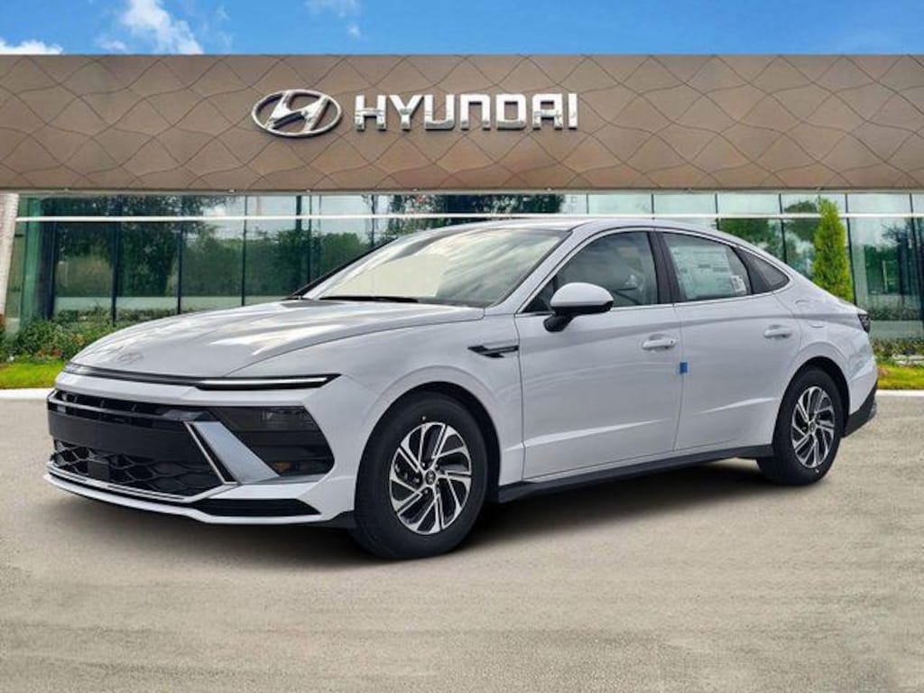 New 2026 Hyundai Sonata Hybrid Blue Sedan