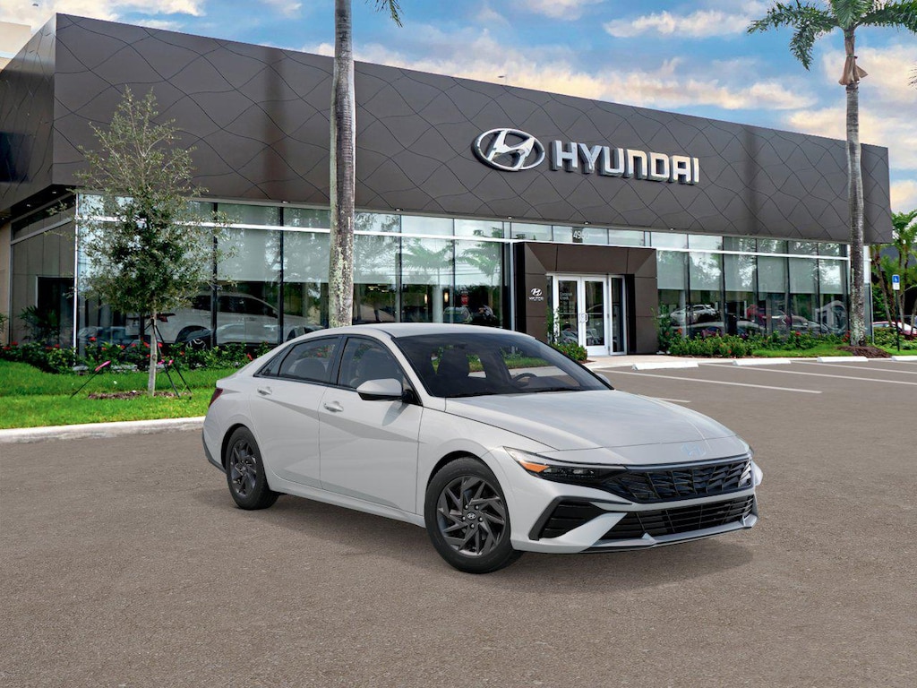 New 2026 Hyundai Elantra HEV Blue Sedan