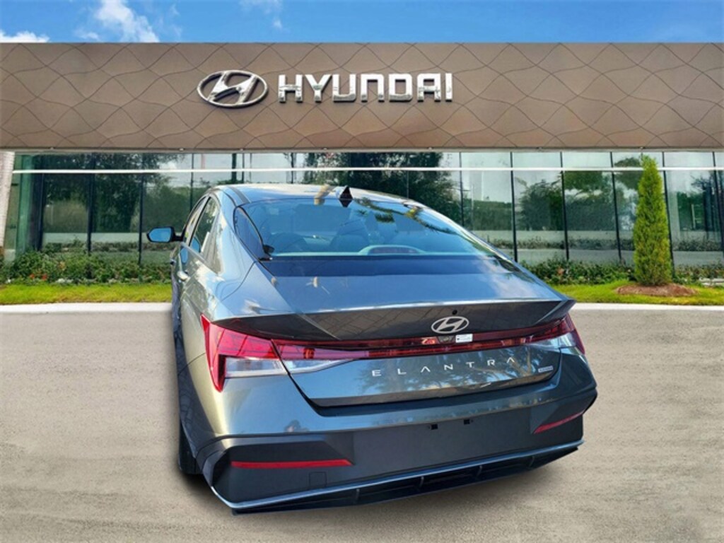 Certified 2025 Hyundai Elantra Hybrid Blue Sedan