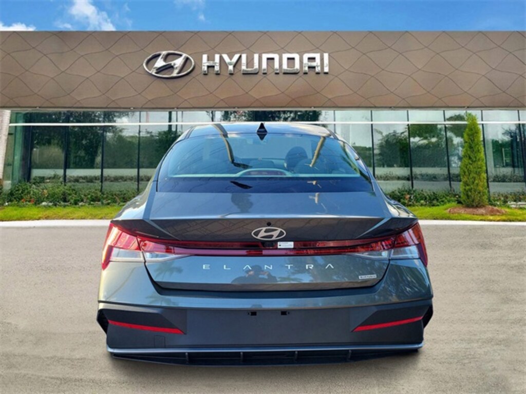 Certified 2025 Hyundai Elantra Hybrid Blue Sedan