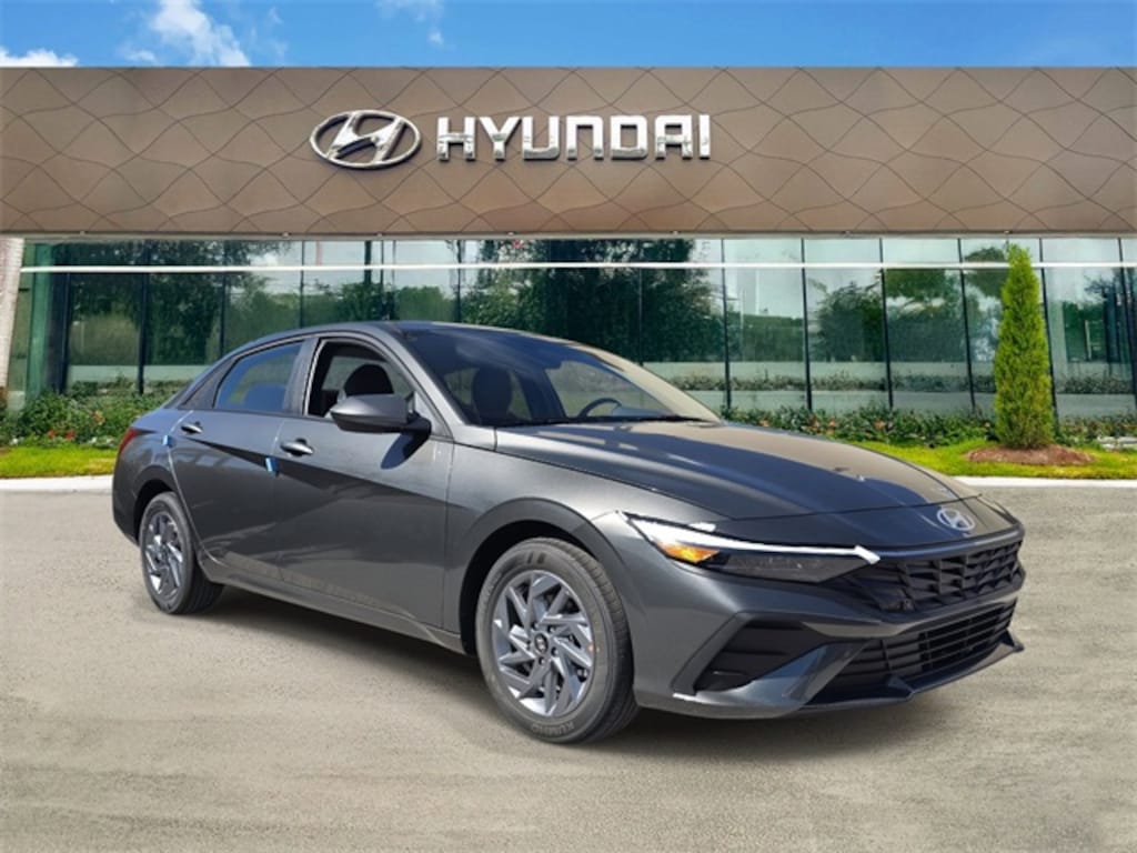 Certified 2025 Hyundai Elantra Hybrid Blue Sedan