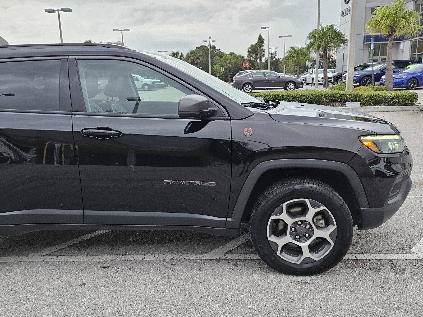 Used 2022 Jeep Compass Trailhawk with VIN 3C4NJDDB0NT148701 for sale in Fort Pierce, FL