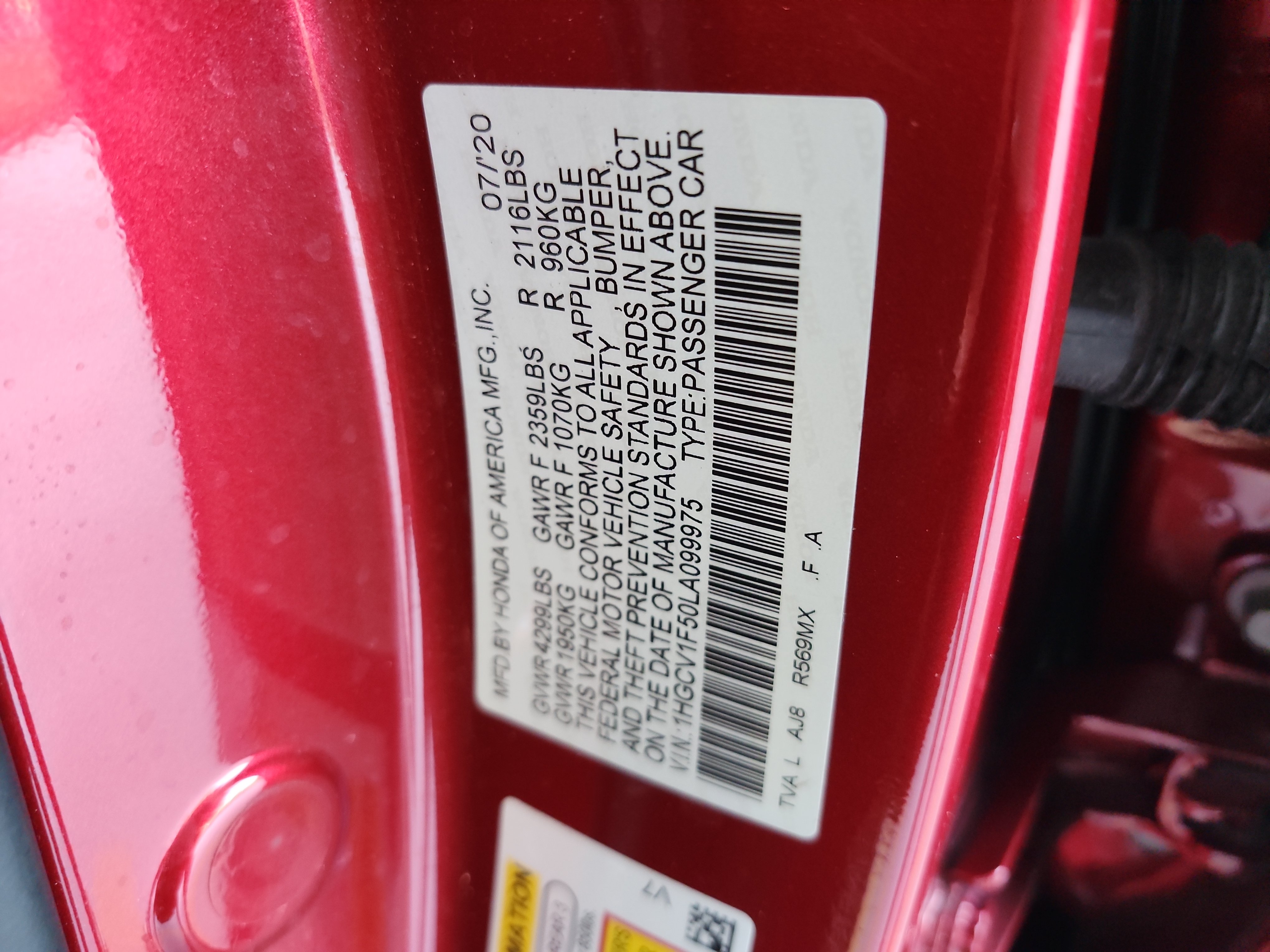 2020 Honda Accord EX-L - Photo 29