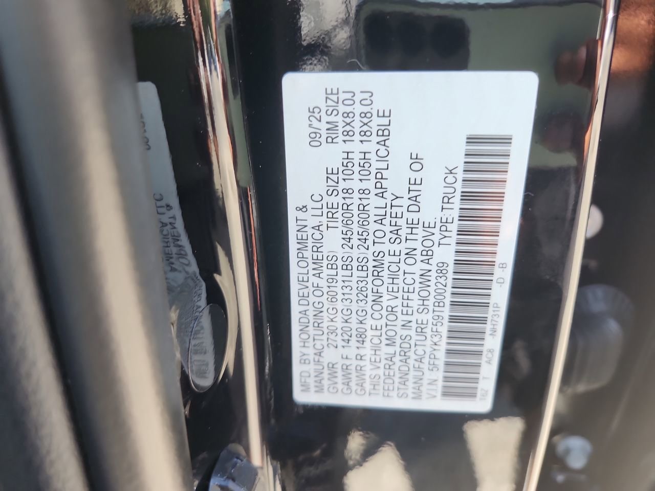 2026 Honda Ridgeline RTL - Photo 25