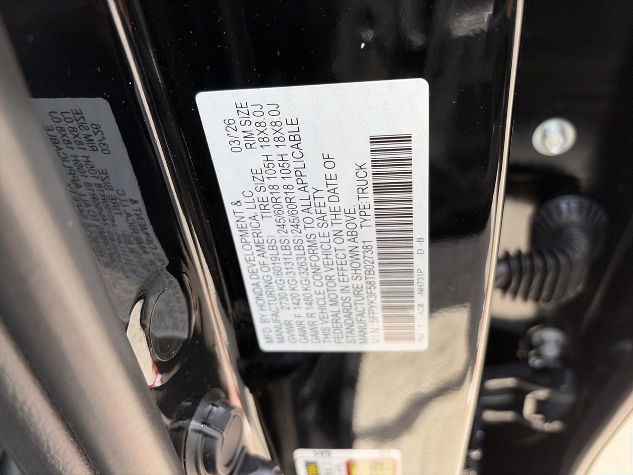 2026 Honda Ridgeline RTL - Photo 24