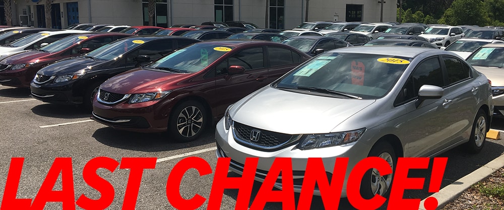 Last Chance on 2015 Hondas