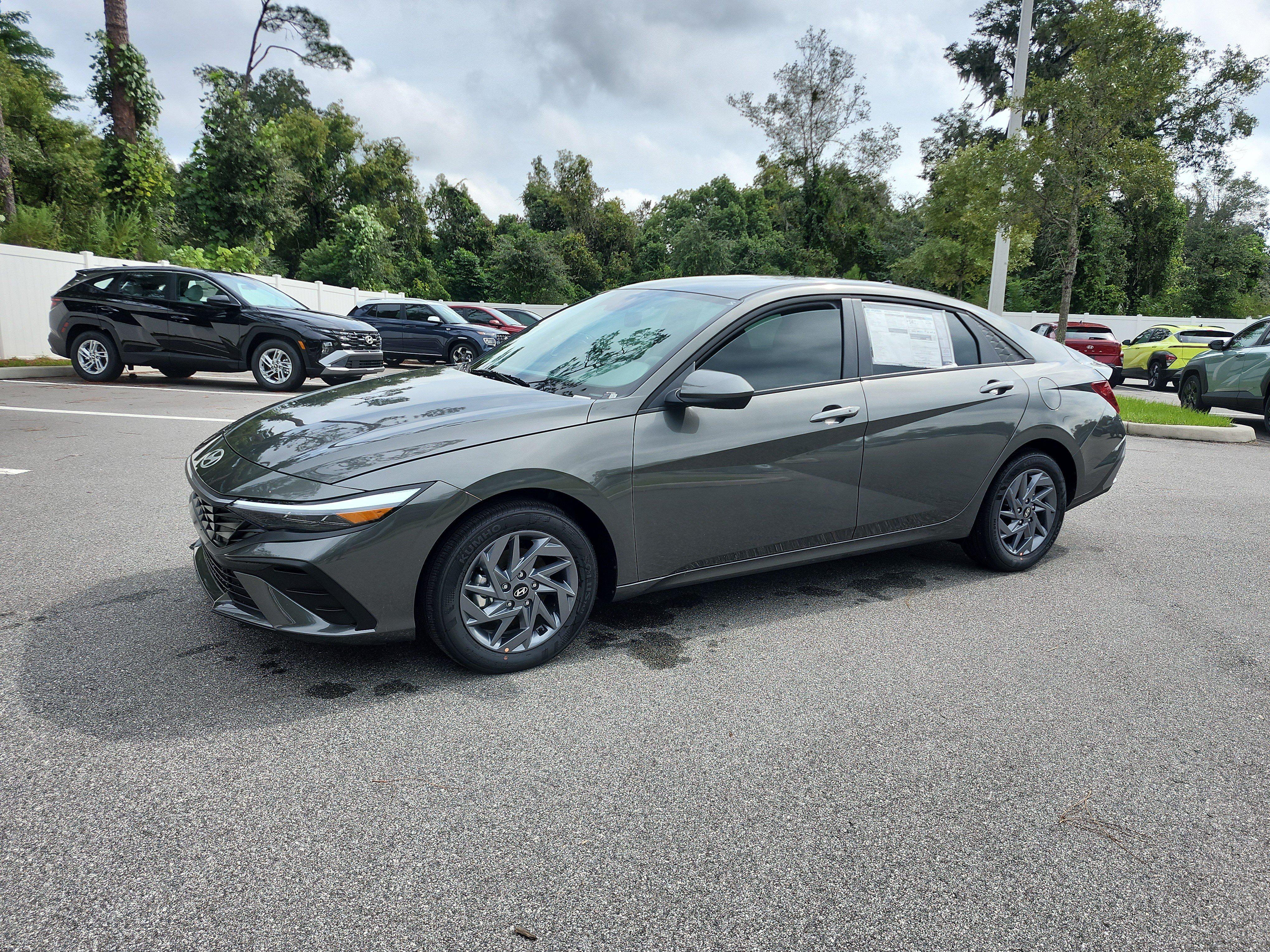 2026 Hyundai Elantra Hybrid Blue Sedan