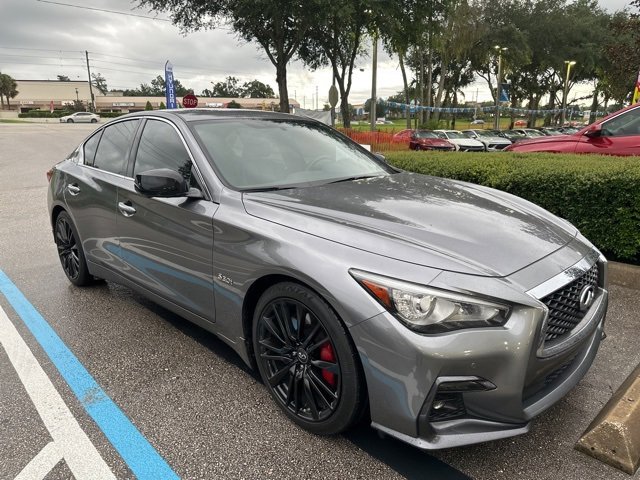 Used 2019 INFINITI Q50 RED SPORT with VIN JN1FV7AP4KM760415 for sale in Deland, FL