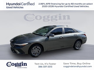 2025 Hyundai Elantra Hybrid Blue Sedan