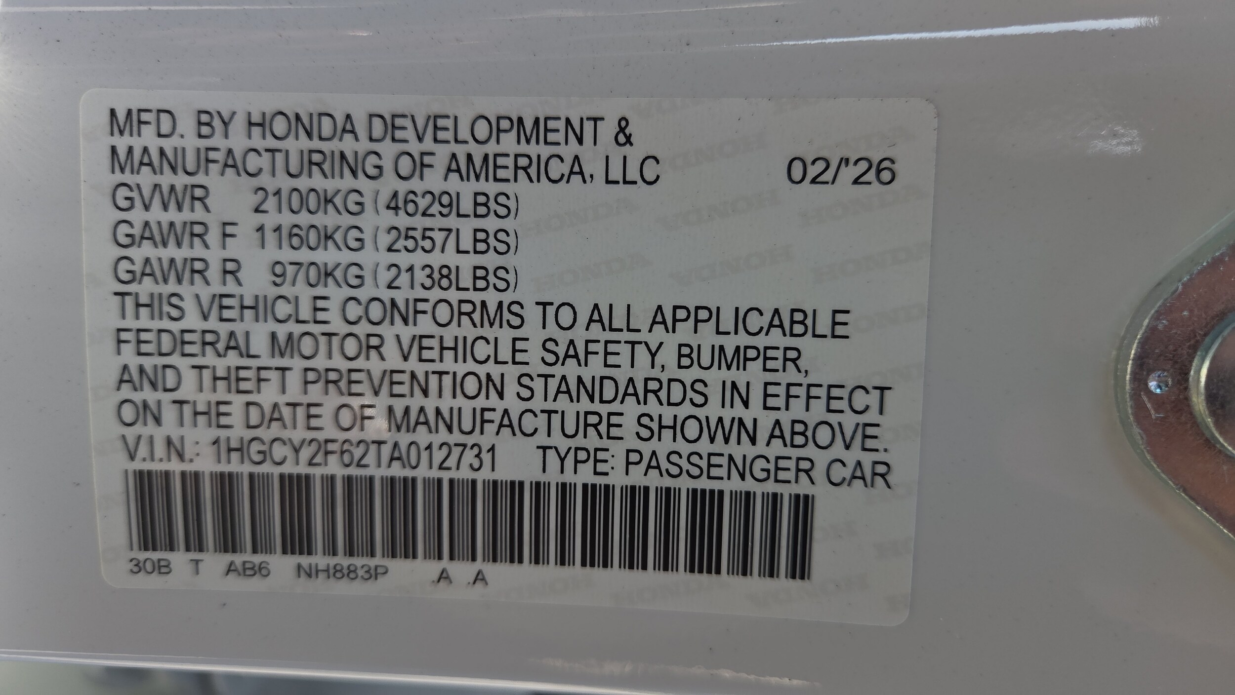 2026 Honda Accord Hybrid EX-L - Photo 24