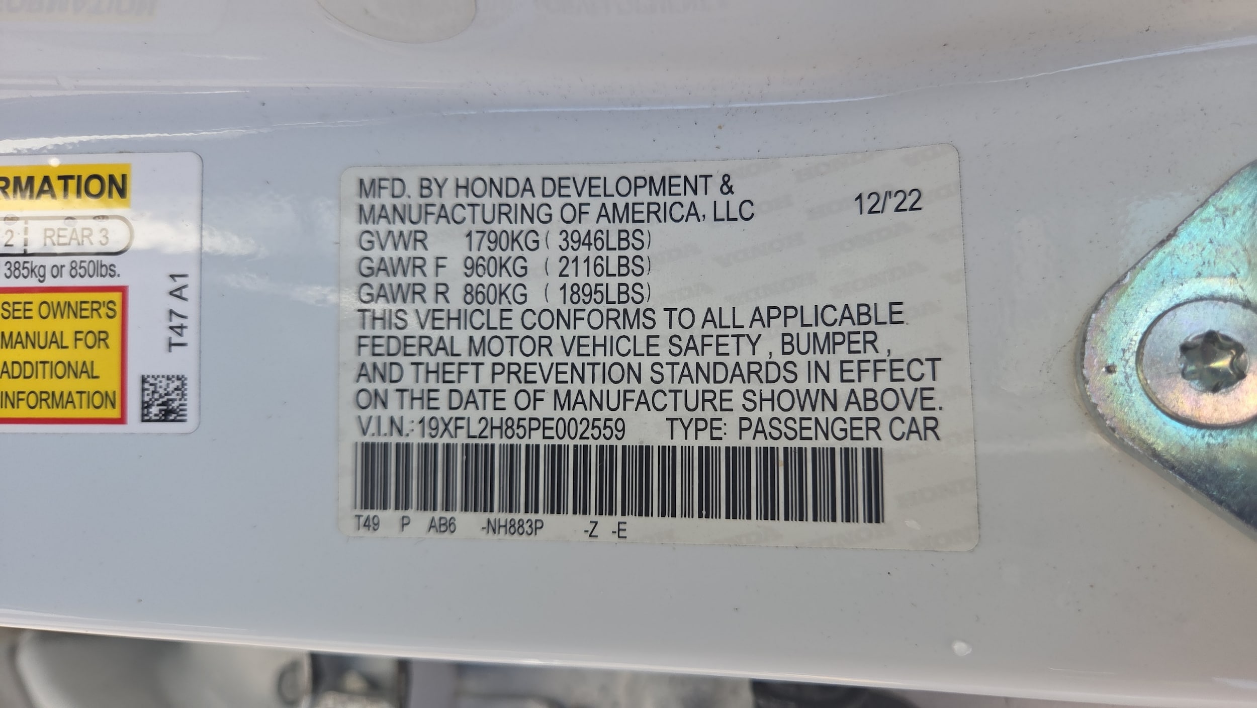 2023 Honda Civic Hatchback Sport - Photo 22