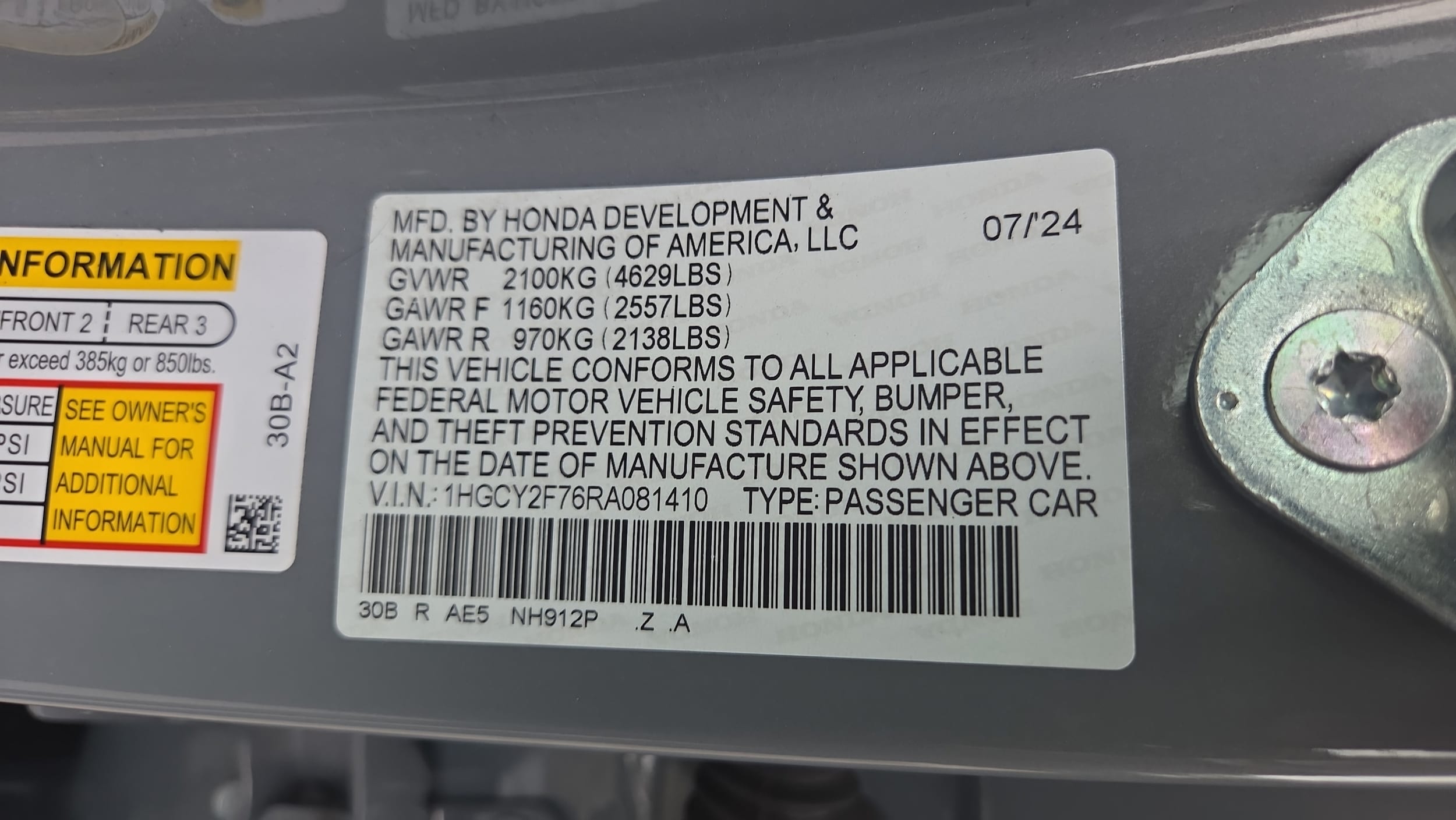 2024 Honda Accord Hybrid Sport-L - Photo 22