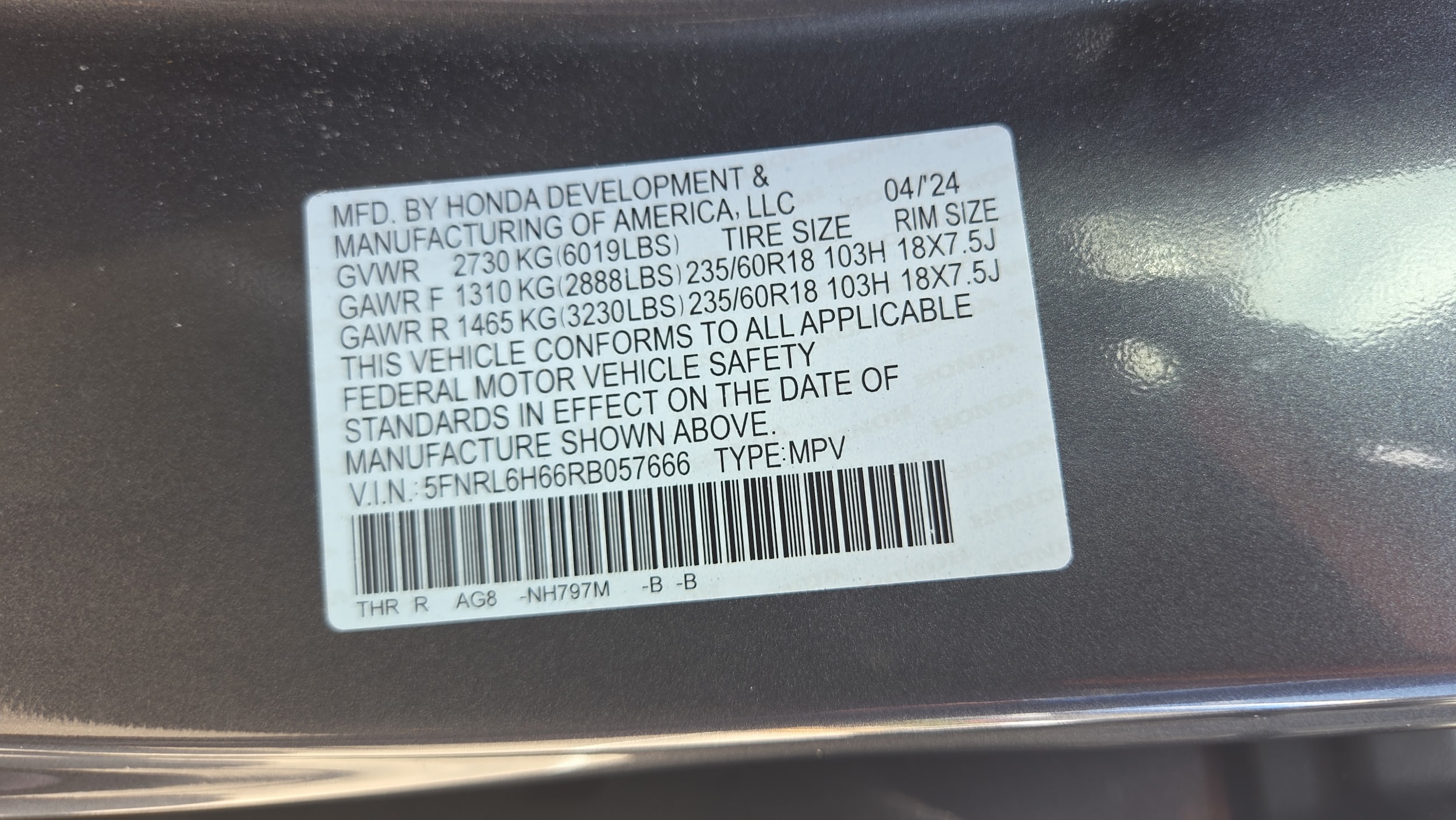 2024 Honda Odyssey EX-L - Photo 22
