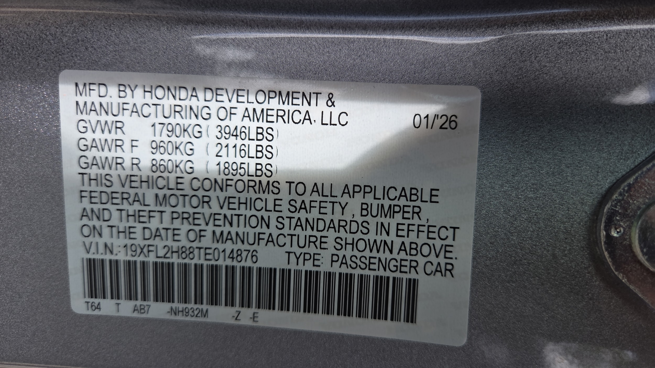 2026 Honda Civic Hatchback Sport - Photo 27