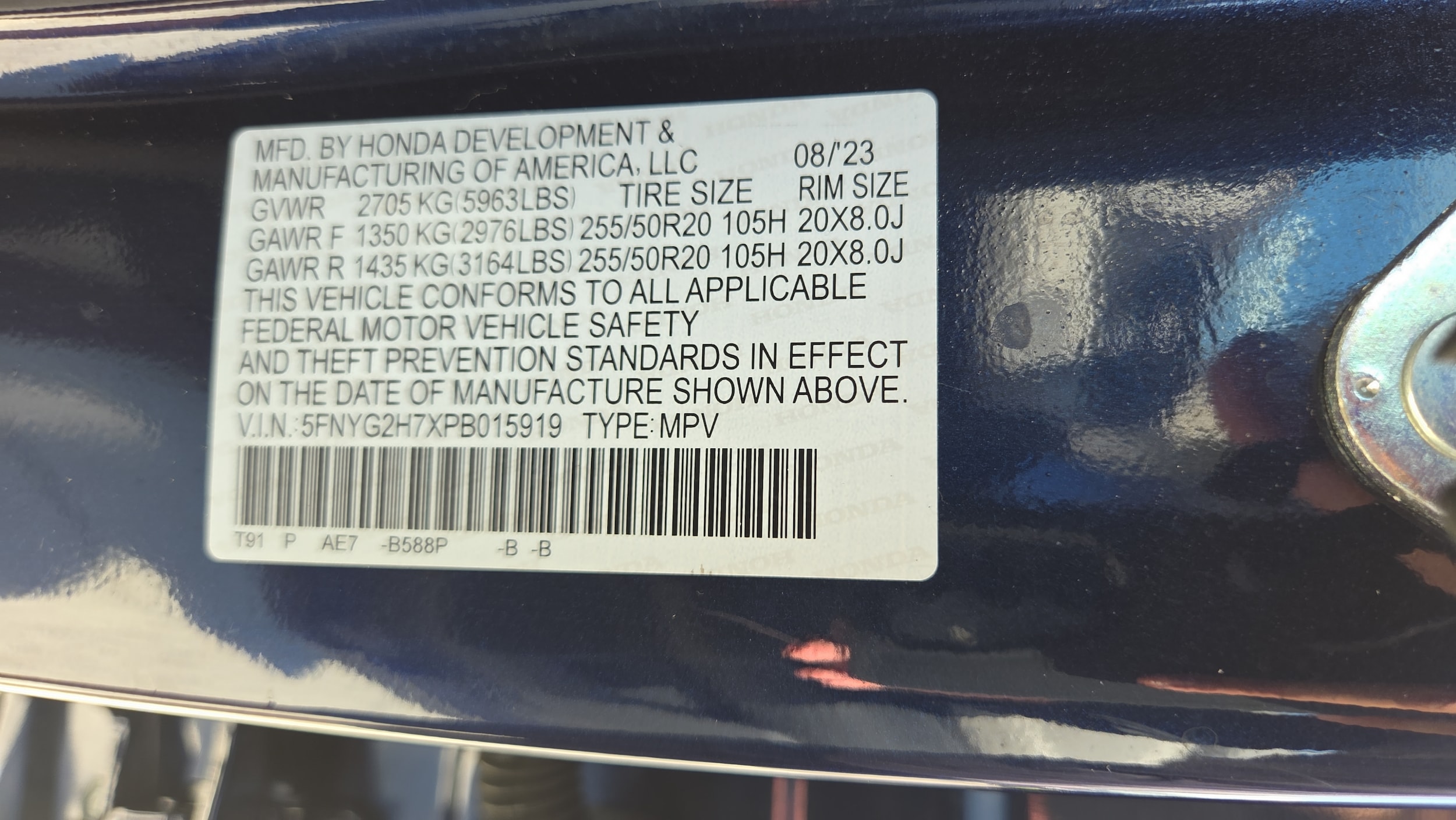2023 Honda Pilot Touring - Photo 21