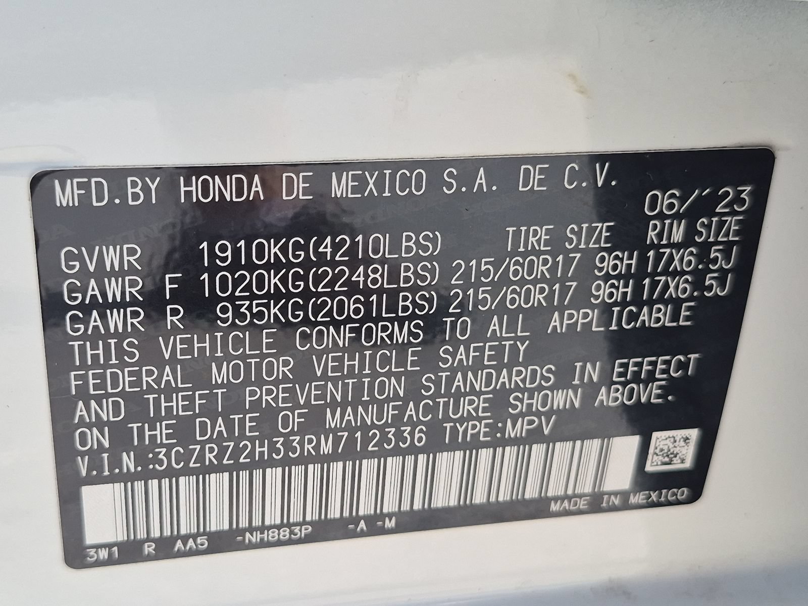 2024 Honda HR-V LX - Photo 24